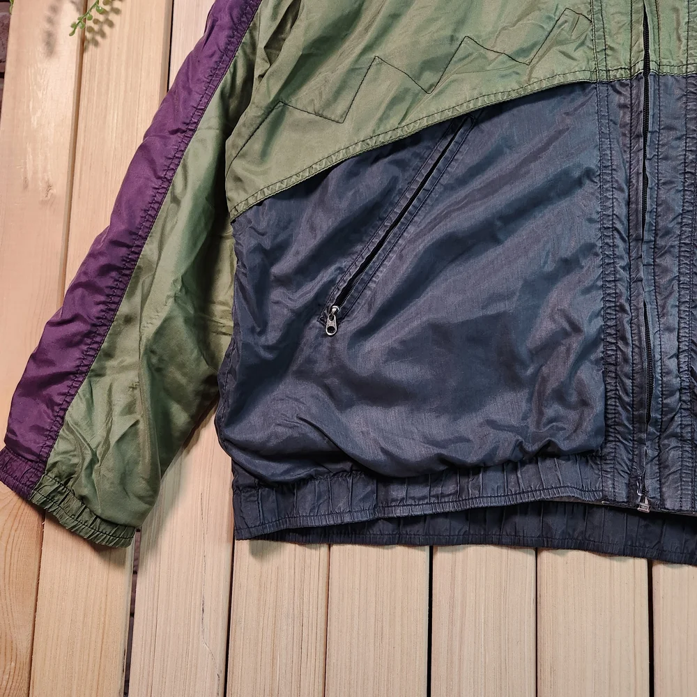 Vintage Nike Windbreaker Men's Green and Black Jacket 90s - Picture 7 of 16